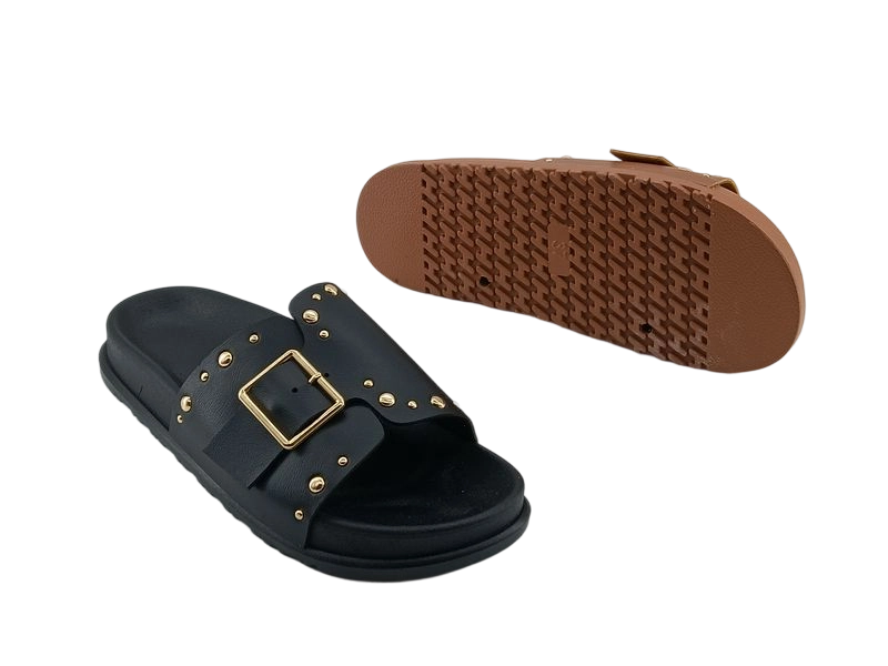 Square Toe Leather Flat